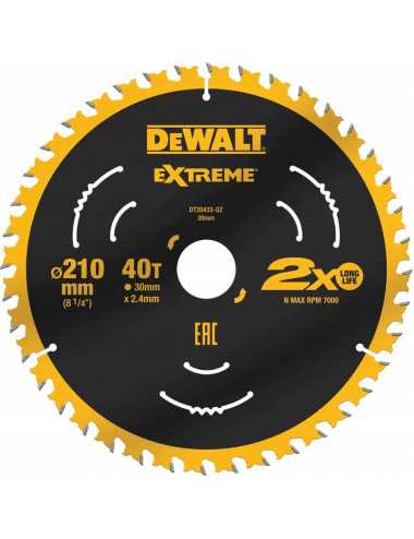 DEWALT PIŁA TARCZA 210x30mmx40z