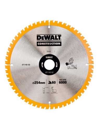 DEWALT PIŁA TARCZA 254x30mmx60z