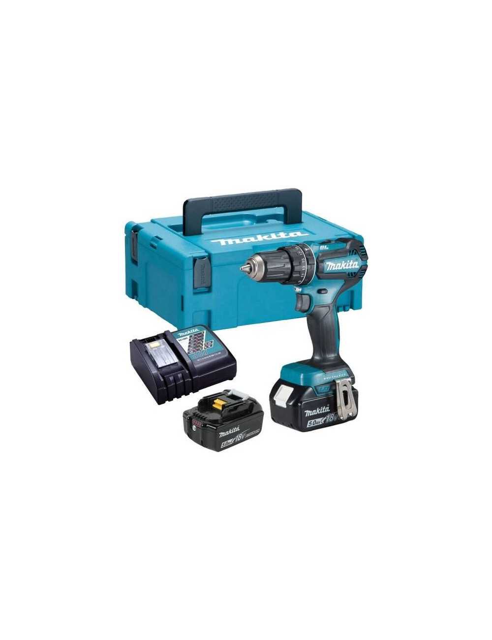 MAKITA WKRĘTARKA UDAROWA 18V DHP485RTJ 50 27Nm 2x5,0Ah BL