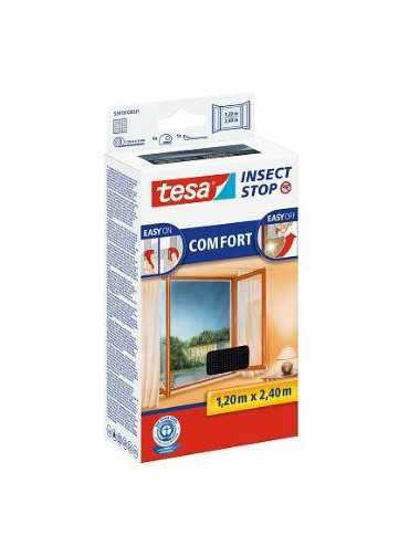 TESA MOSKITIERA OKIENNA CZARNA 1,2m x 2,4m COMFORT