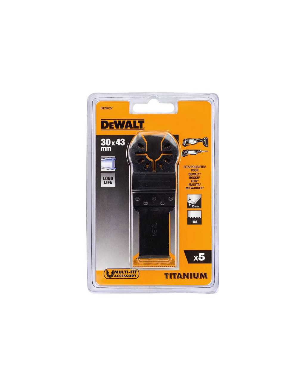 DEWALT BRZESZCZOT MT 30x43mm Z TYTAN 5szt. METAL