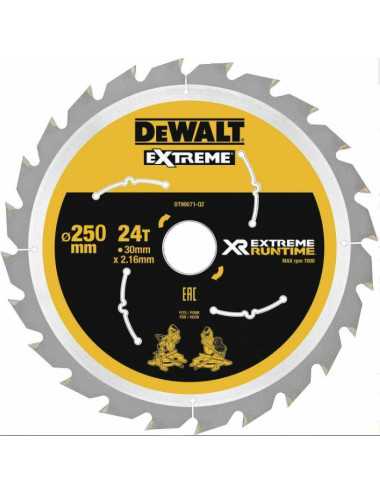 DEWALT PIŁA TARCZA 250x30mmx60z