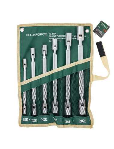 ROCKFORCE KLUCZ NASADOWY PRZEGUBOWY  KOMPLET  6szt. 8-22mm
