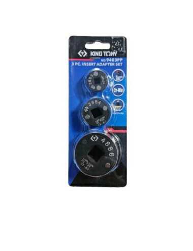 KING TONY ZESTAW MINI REDUKCJI 3 8" 1 2" 3 4"