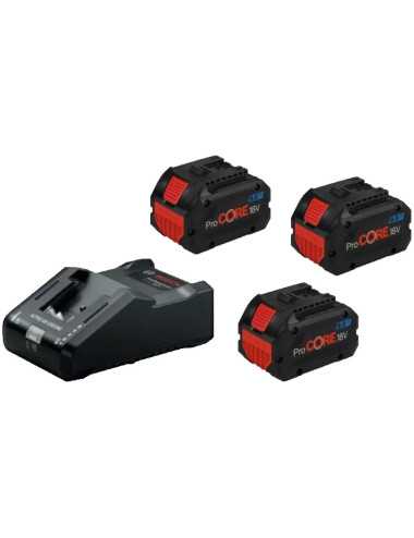 BOSCHAKUMULATOR 18V  8,0Ah x 3 + ŁADOWARKA GAL 18V-160C PROCORE