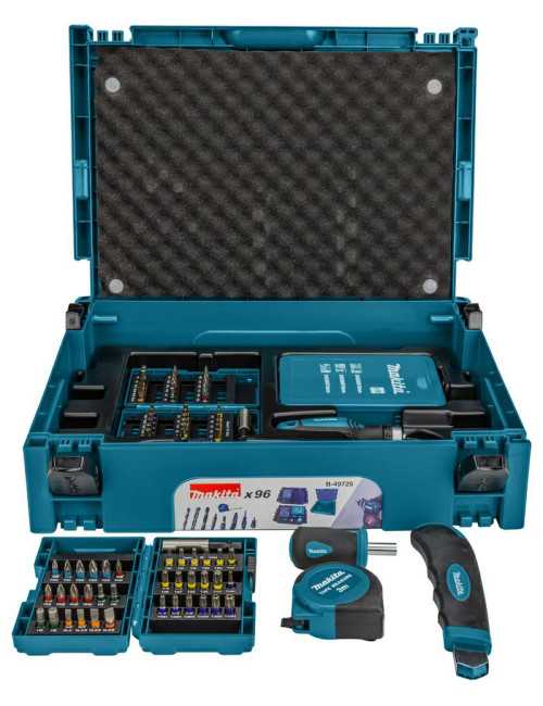 MAKITA ZESTAW WIERTEŁ I BITÓW 96szt. WALIZKA MAKPAC