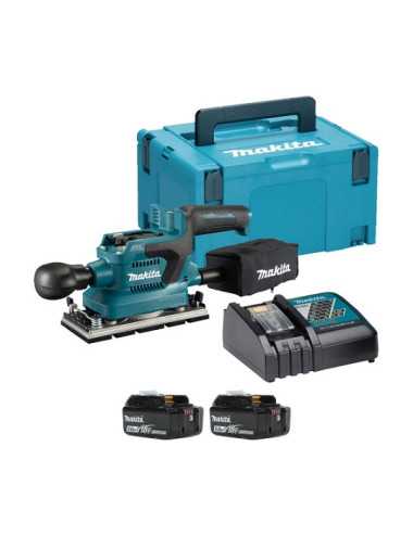 MAKITA SZLIFIERKA OSCYLACYJNA 18V 93x185mm DBO380RTJ 2x5Ah