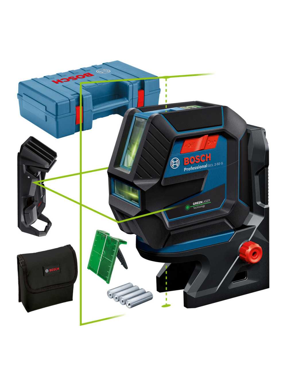BOSCH LASER GCL 2-50 CG + RM 2