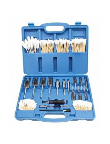 SATRA ZESTAW DO CZYSZCZENIA GNIAZD WTRYSKIWACZY 429el.