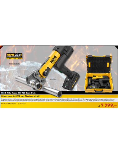 REMS PRASA AKKU-PRESS 22V ACC  BASIC-PACK (578011R220+090446R)
