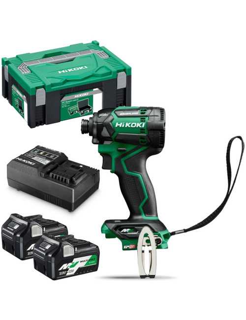 HIKOKI ZAKRĘTARKA UDAROWA 36V WH36DCWRZ 215Nm 2x2,5Ah BL MULTIVOLT IP56 HITSYSTEM