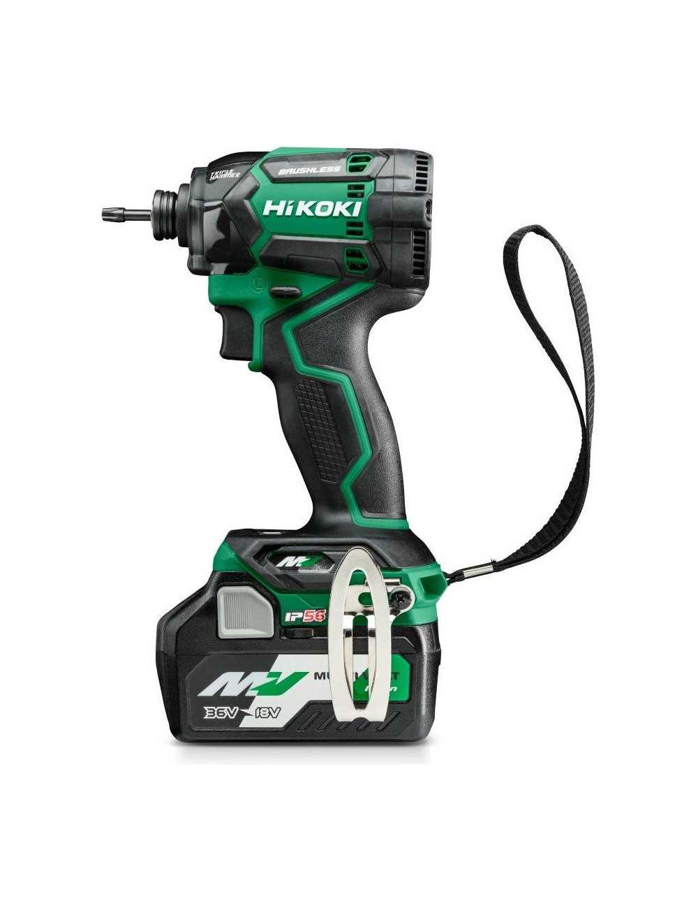 HIKOKI ZAKRĘTARKA UDAROWA 36V WH36DCWRZ 215Nm 2x2,5Ah BL MULTIVOLT IP56 HITSYSTEM