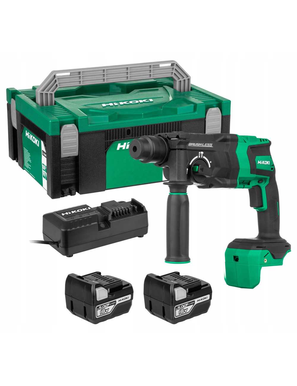 HIKOKI MŁOTOWIERTARKA 36V DH36DPEWRZ 3,2J 2x2,5Ah BL MULTIVOLT HITSYSTEM