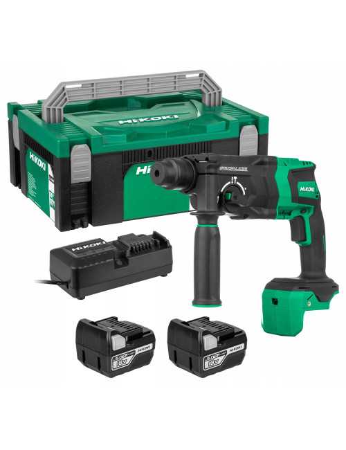 HIKOKI MŁOTOWIERTARKA 36V DH36DPEWRZ 3,2J 2x2,5Ah BL MULTIVOLT HITSYSTEM