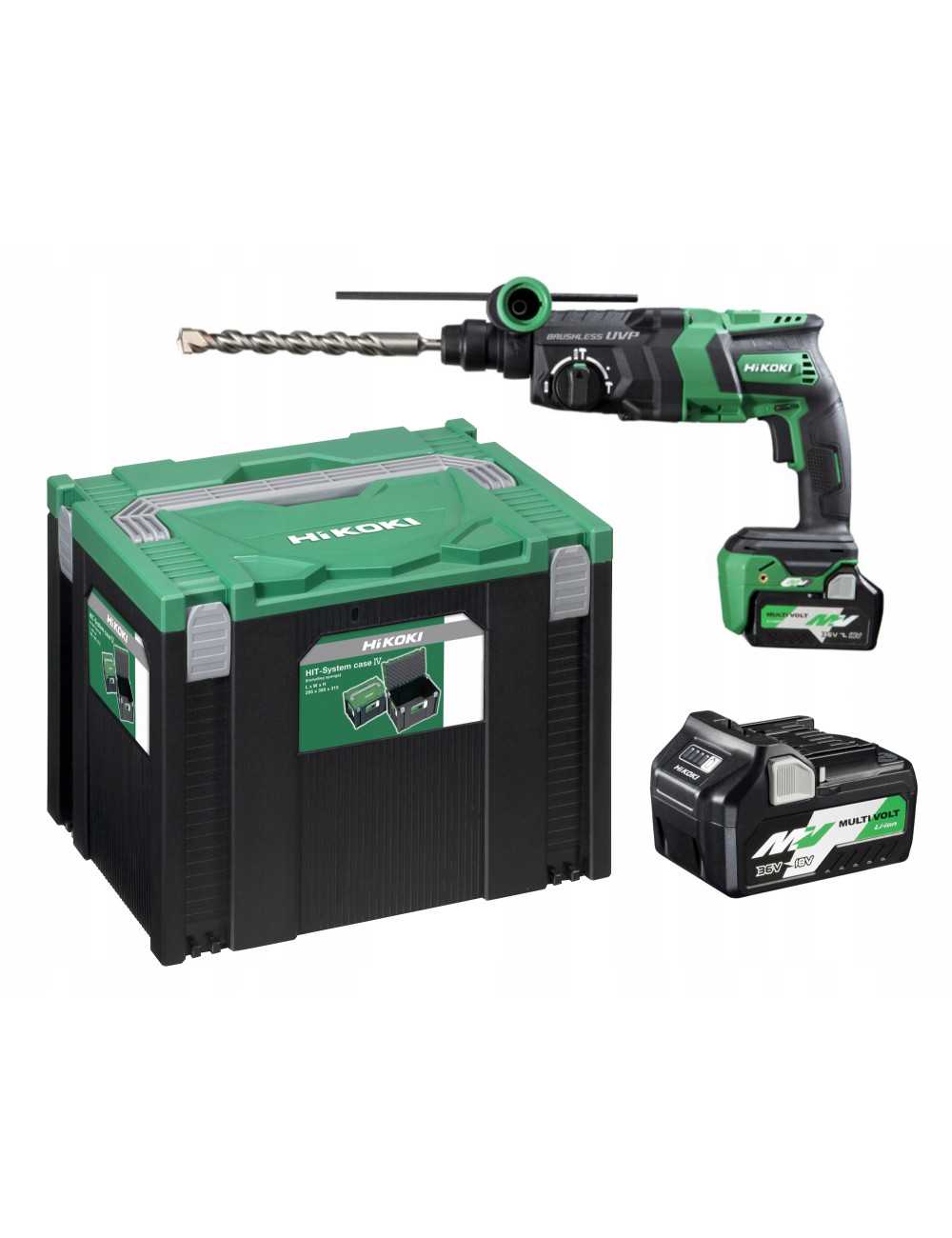 HIKOKI MŁOTOWIERTARKA 36V DH36DPEWRZ 3,2J 2x2,5Ah BL MULTIVOLT HITSYSTEM