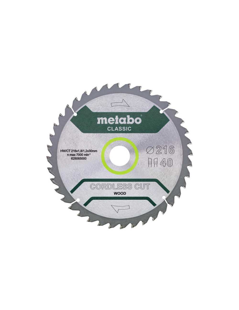 METABO PIŁA TARCZOWA HW CT 216x30x40z