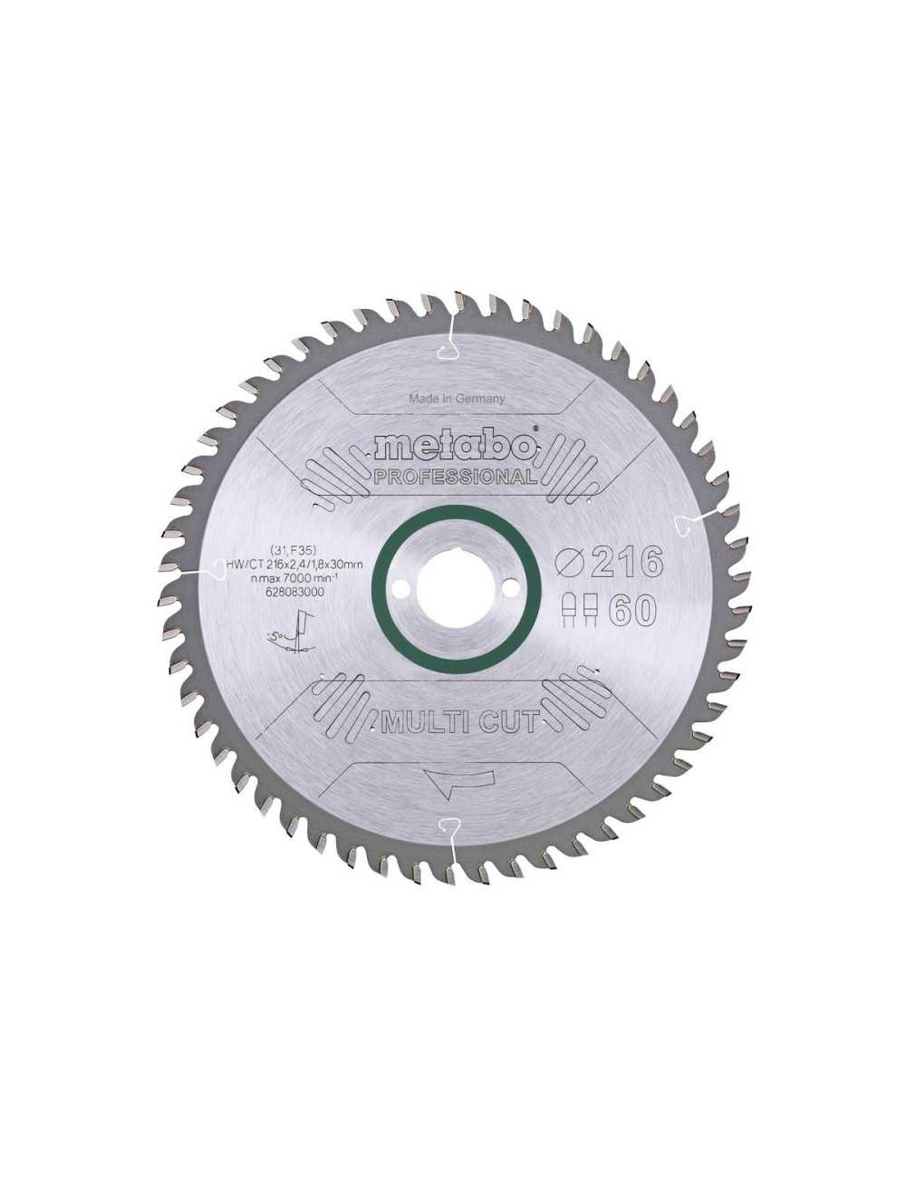 METABO PIŁA TARCZOWA HW CT 216x30x60z  MULTI CUT PROFESSIONAL