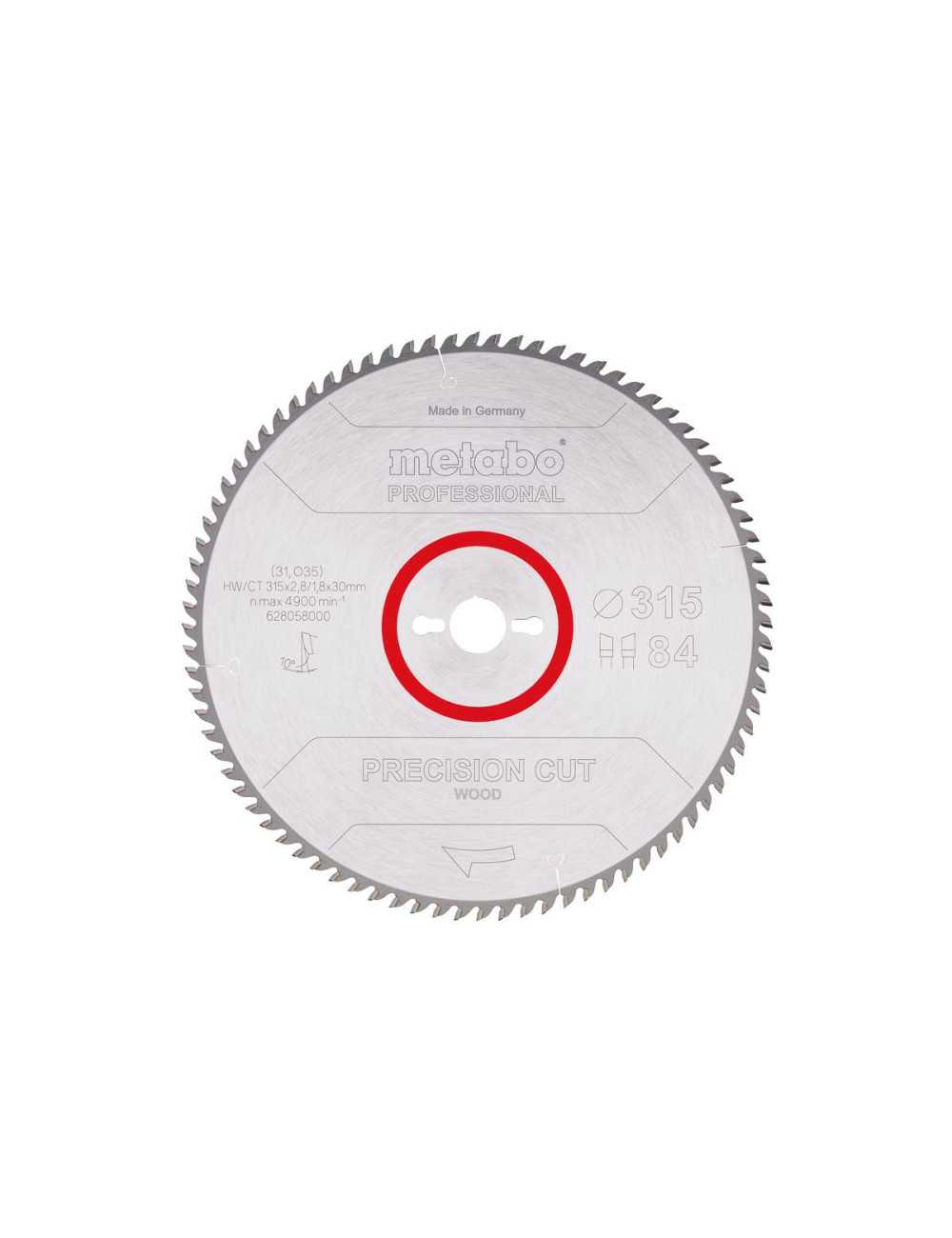 METABO PIŁA TARCZOWA HW CT 315x30x84z  PRECISION CUT WOOD PROFESSIONAL