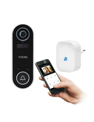 ORNO TUYA DZWONEK BEZPRZEWODOWY VIDEO IP65 + ODBIORNIK SIECIOWY WI-FI