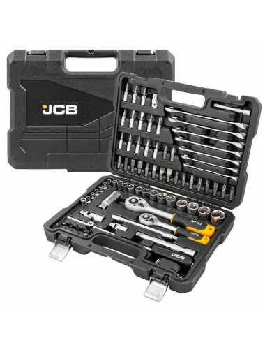 JCB ZESTAW KLUCZY  82el. 3 8" 1 4"