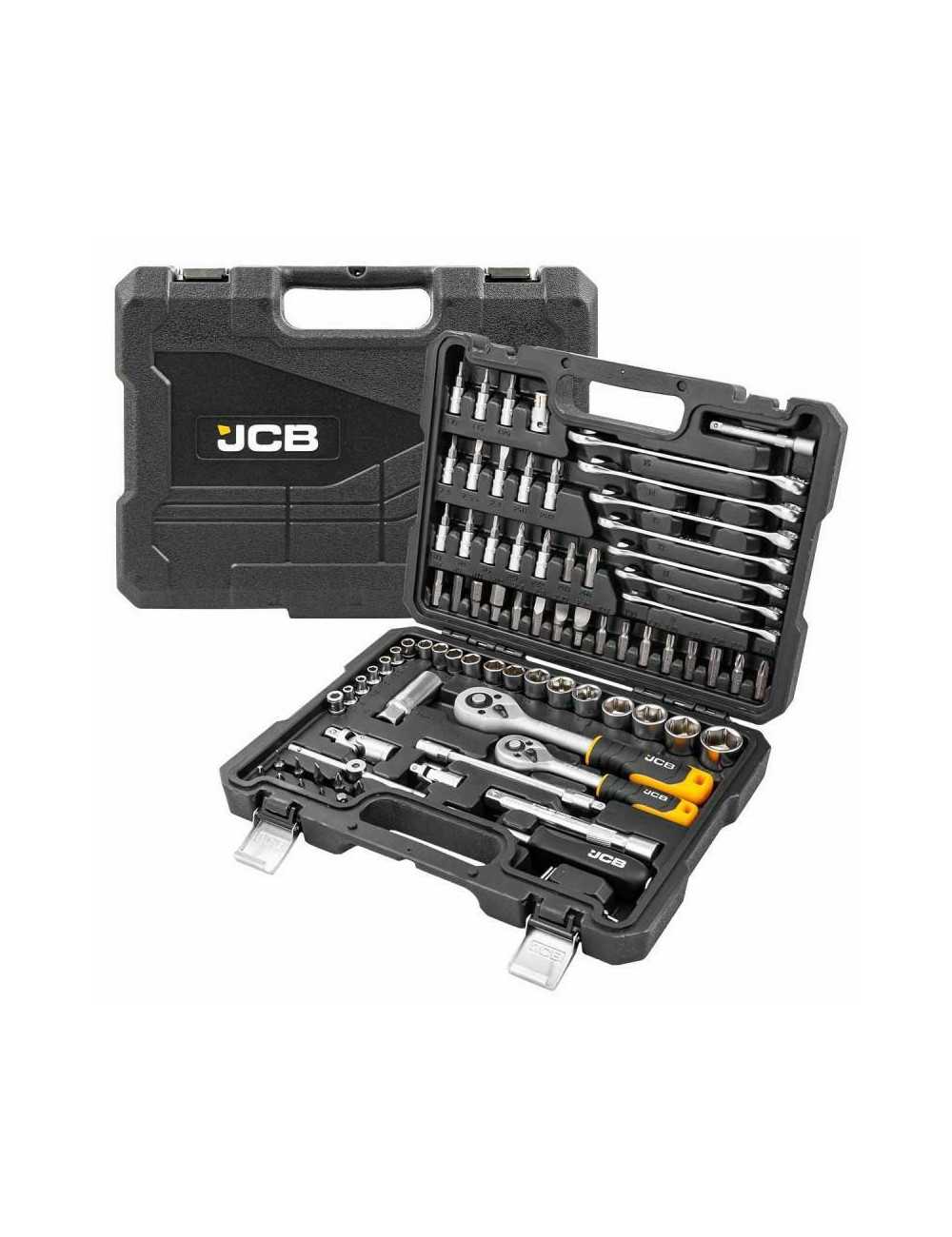 JCB ZESTAW KLUCZY  82el. 3 8" 1 4"