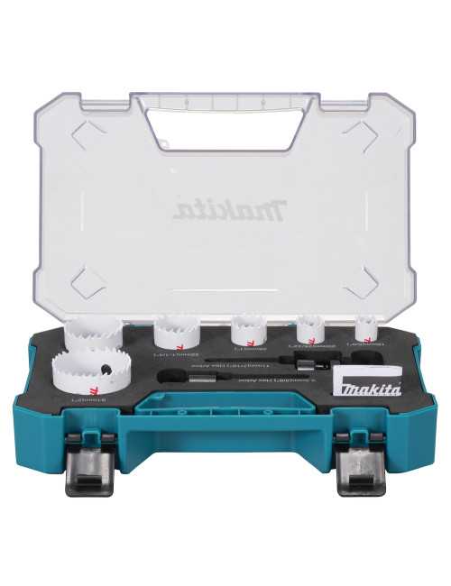 MAKITA ZESTAW OTWORNIC BIM ECONOMY  6szt. (ELEKTRYK) 16,20,25,32,40,51mm+5WIE+2 ADAPTER