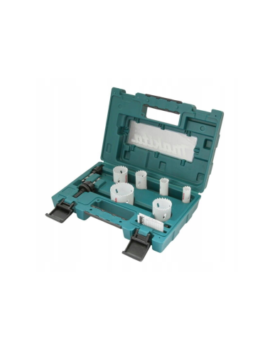 MAKITA ZESTAW OTWORNIC BIM ECONOMY  6szt. (HYDRAULIK) 19,22,29,38,44,57mm+2WP+1 ADAPTER