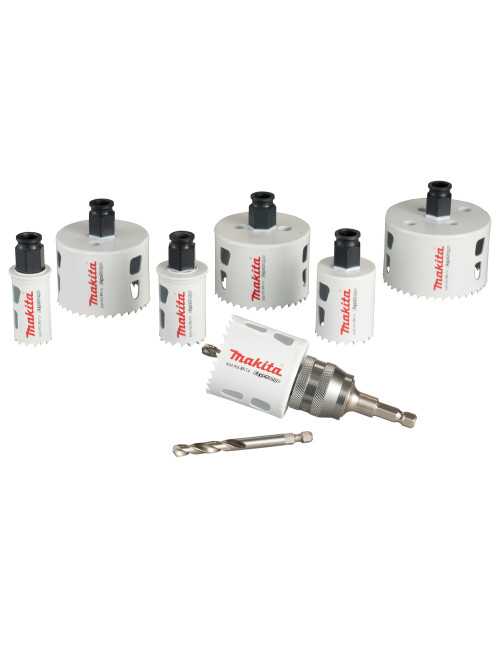 MAKITA ZESTAW OTWORNIC BIM EZYCHANGE  7szt. 25,32,40,51,65,68,76mm+2W+ ADAPTER