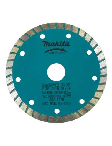 MAKITA TARCZA DIAMENTOWA 125x22,23mm TURBO (NA SUCHO) PŁYTKI