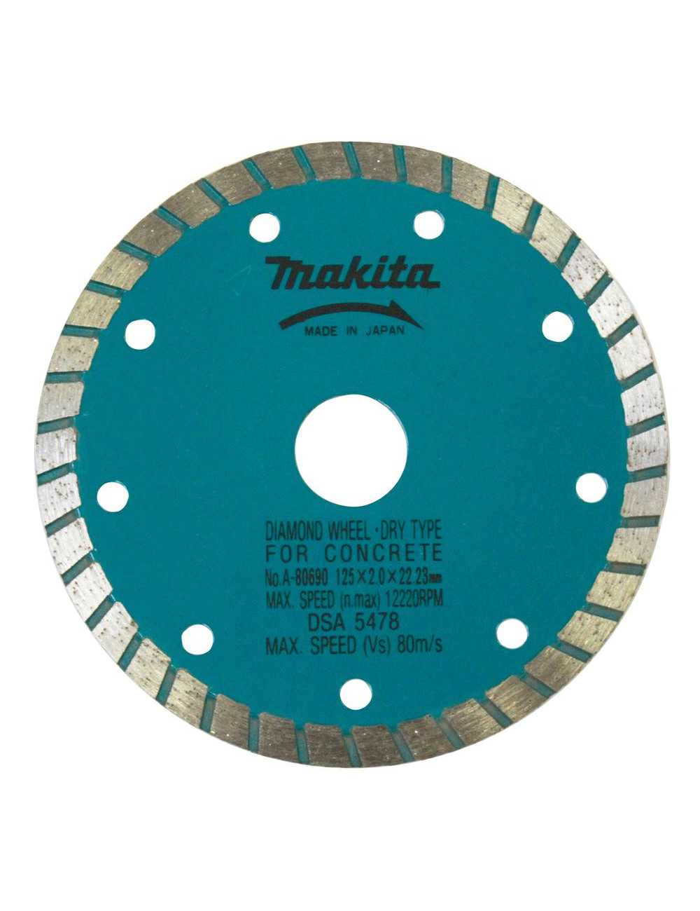 MAKITA TARCZA DIAMENTOWA 125x22,23mm TURBO (NA SUCHO) PŁYTKI