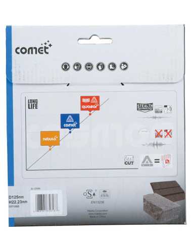 MAKITA TARCZA DIAMENTOWA 125x22,23mm PEŁNA(SUCHO MOKRO) BETON, CEGŁA, PŁYTKI