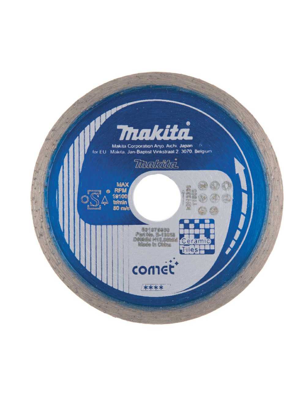 MAKITA TARCZA DIAMENTOWA  80x15mm PEŁNA (SUCHO MOKRO) PŁYTKI