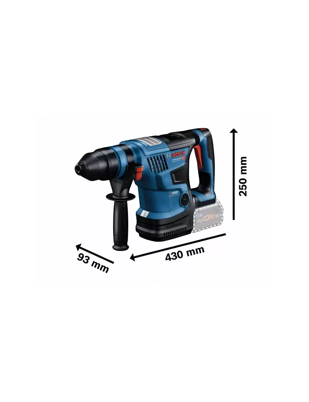 BOSCH MŁOT SDS+ GBH 18V-34 CF BODY5,8J + UCHWYT 13mm WALIZKA