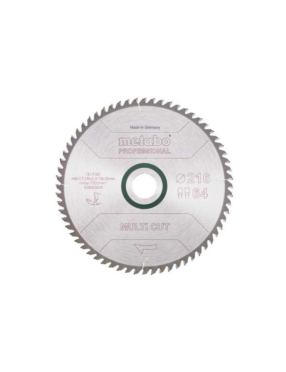 METABO PIŁA TARCZOWA HW CT 216x30x64z  MULTI CUT PROFESSIONAL