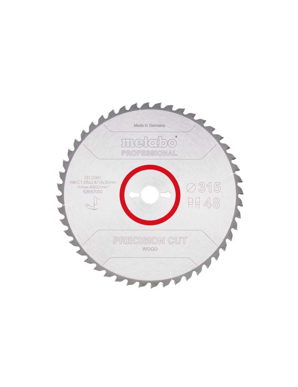 METABO PIŁA TARCZOWA HW CT 315x30x48z  PRECISION CUT WOOD PROFESSIONAL