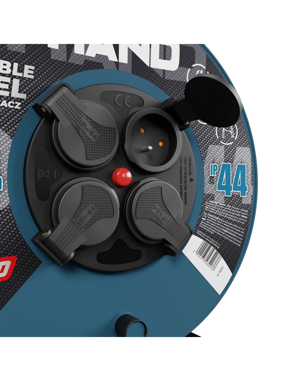 PLAST-ROL HAND PRZEDŁUŻACZ BĘBEN 30m 3x1,5mm 16A 3680W IP44