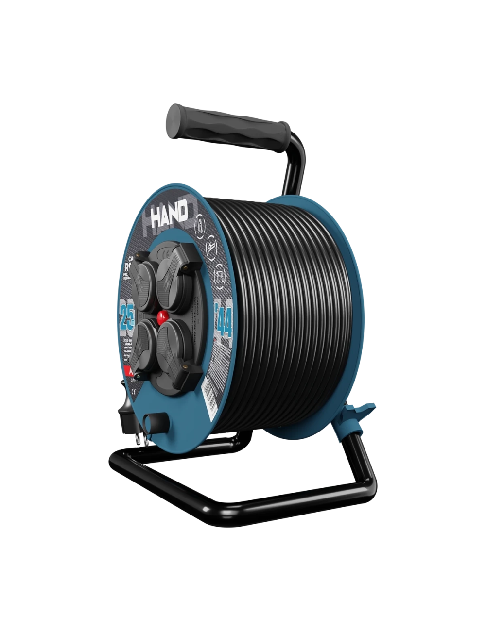 PLAST-ROL HAND PRZEDŁUŻACZ BĘBEN 50m 3x1,5mm 16A 3680W IP44