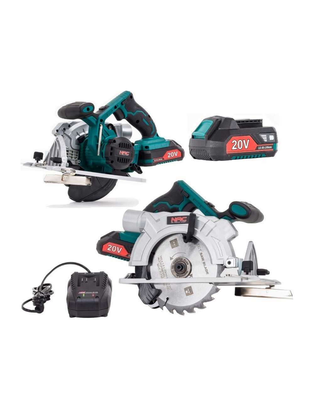 NAC PILARKA TARCZOWA 20V 165mm  1x 2,0Ah