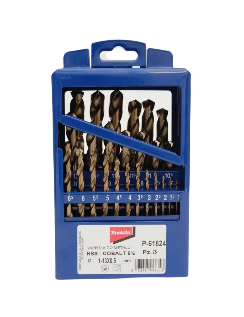 MAKITA ZESTAW WIERTEŁ DO METALU HSS-CO5  25szt