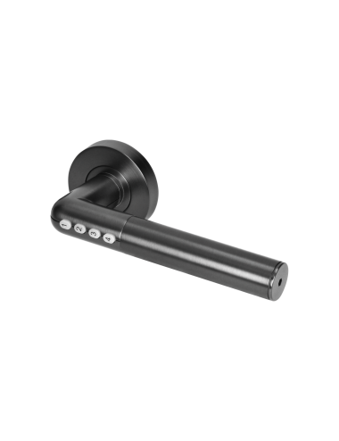 ORNO KLAMKA Z ZAMKIEM SZYFROWYM IP20 CZARNA  OTWIERANIE NA PIN I BLUETOOTH