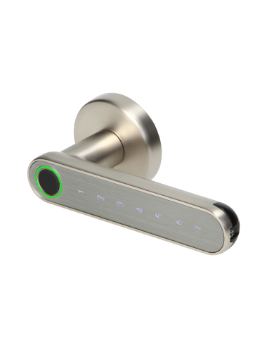 ORNO KLAMKA SZYFROWA NIKIEL PIN DOTYK LINIE PAPILARNE BT