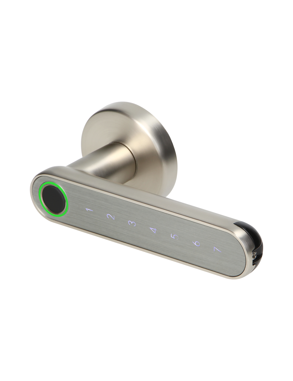 ORNO KLAMKA SZYFROWA NIKIEL PIN DOTYK LINIE PAPILARNE BT