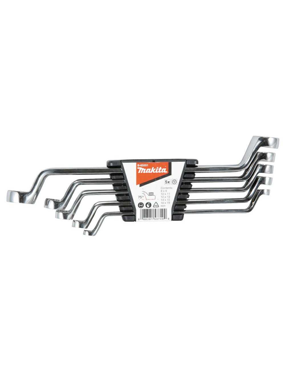 MAKITA ZESTAW KLUCZY OCZKOWYCH 5szt.