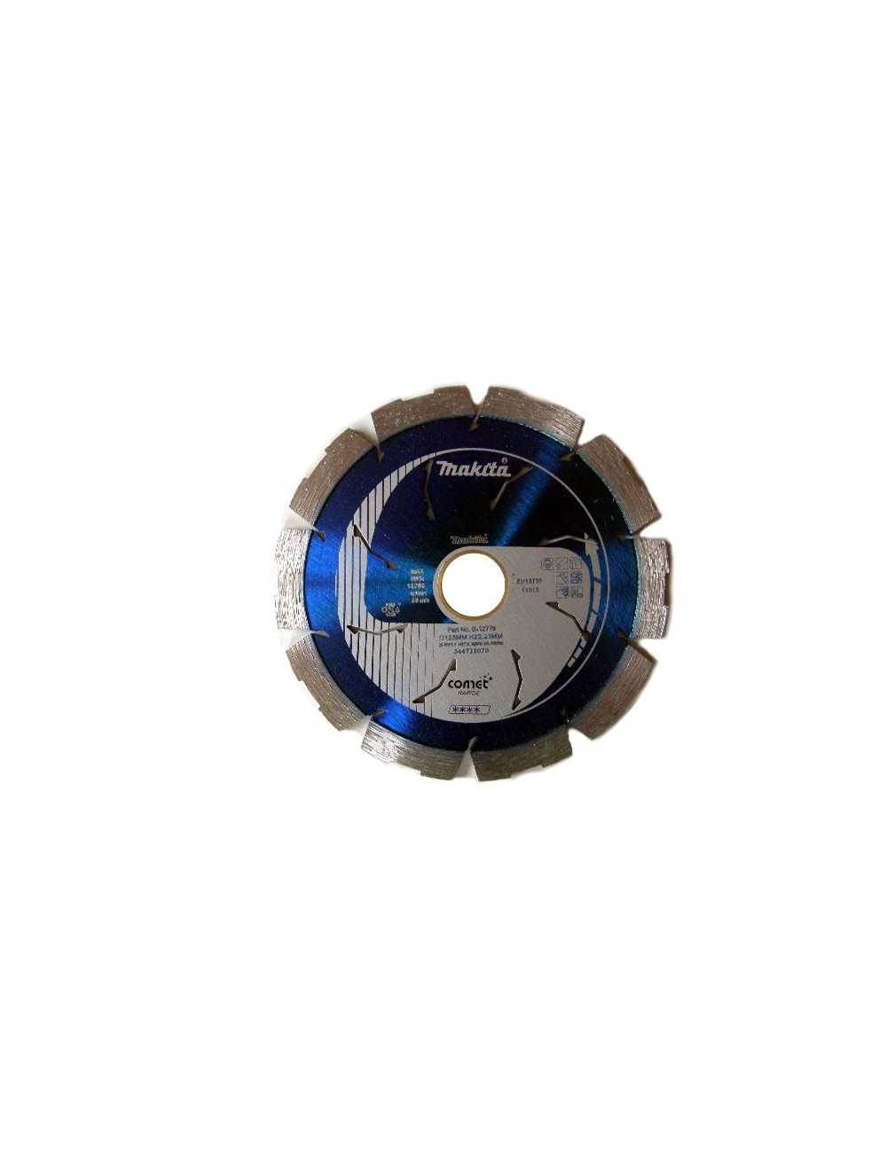 MAKITA TARCZA DIAMENTOWA 125x22,23mm SEGMENT (NA SUCHO) BETON, CEGŁA