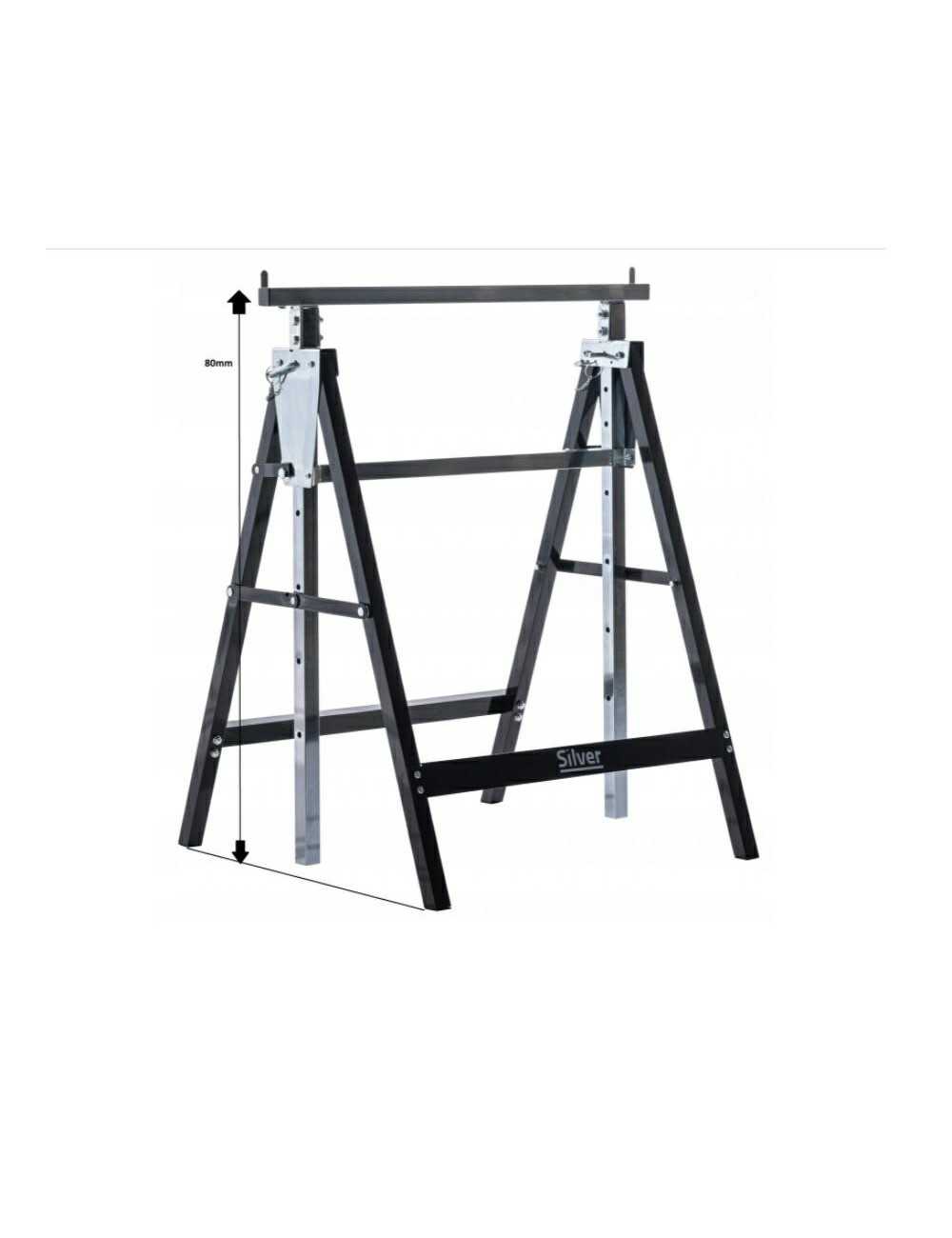 KOBYŁKA STOJAK REGULOWANA WYSOKOŚĆ 80-130cm SILVER