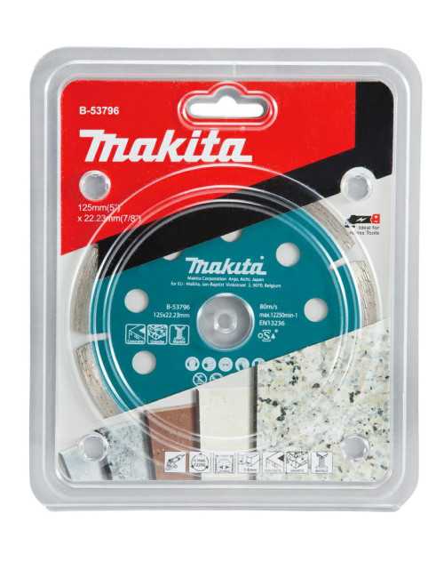MAKITA TARCZA DIAMENTOWA 125x22,23mm SEGMENT (NA SUCHO) BETON, GRANIT, MARMUR