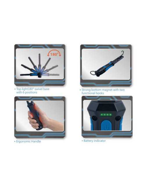 KING TONY LATARKA AKUMULATOROWA LED COB 6W