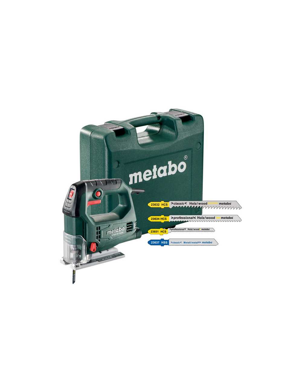 METABO WYRZYNARKA STEB 65 QUICK, WALIZKA + 20szt. BRZESZCZOTÓW