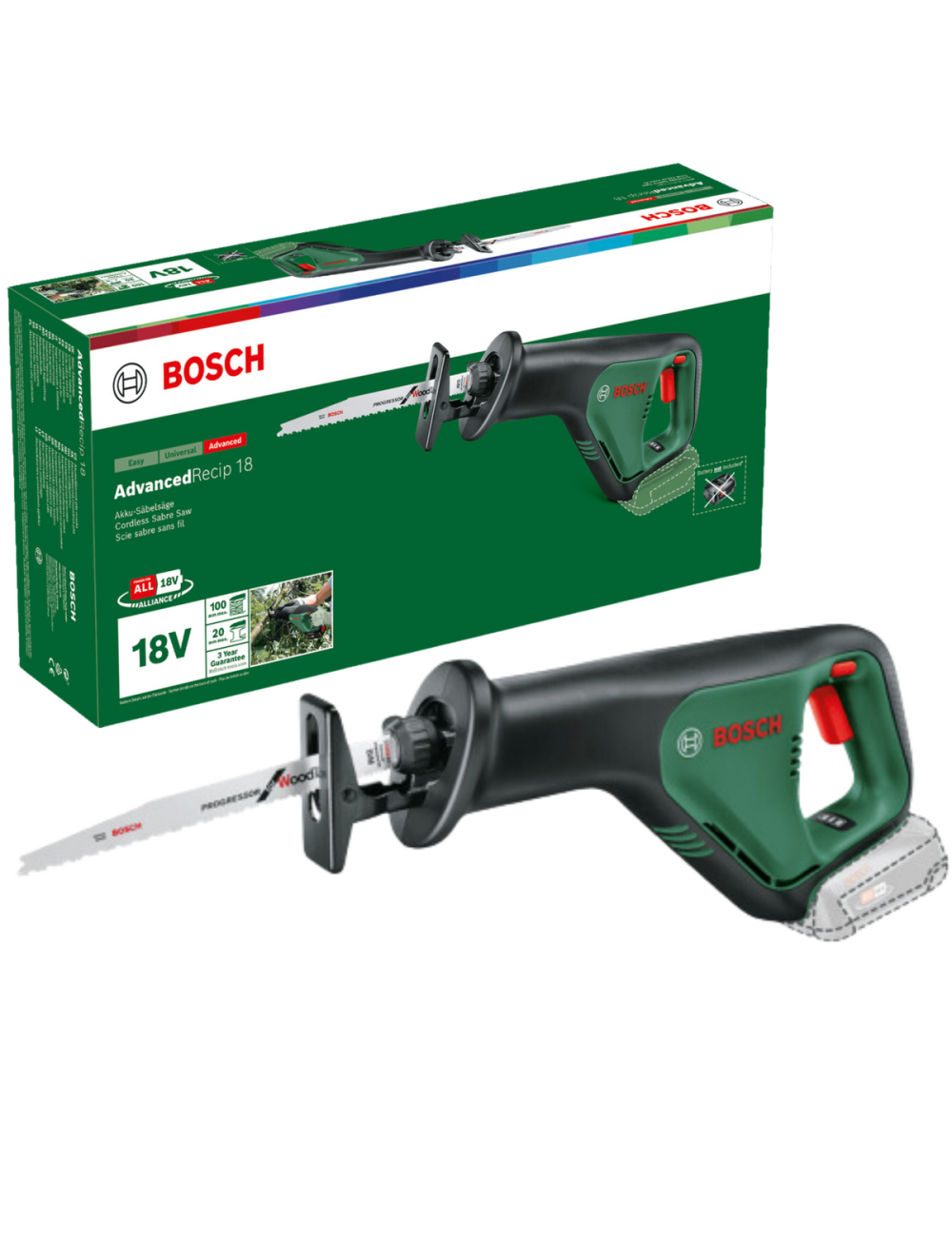 BOSCH PIŁA SZABLASTA ADVANCED RECIP 18 BT