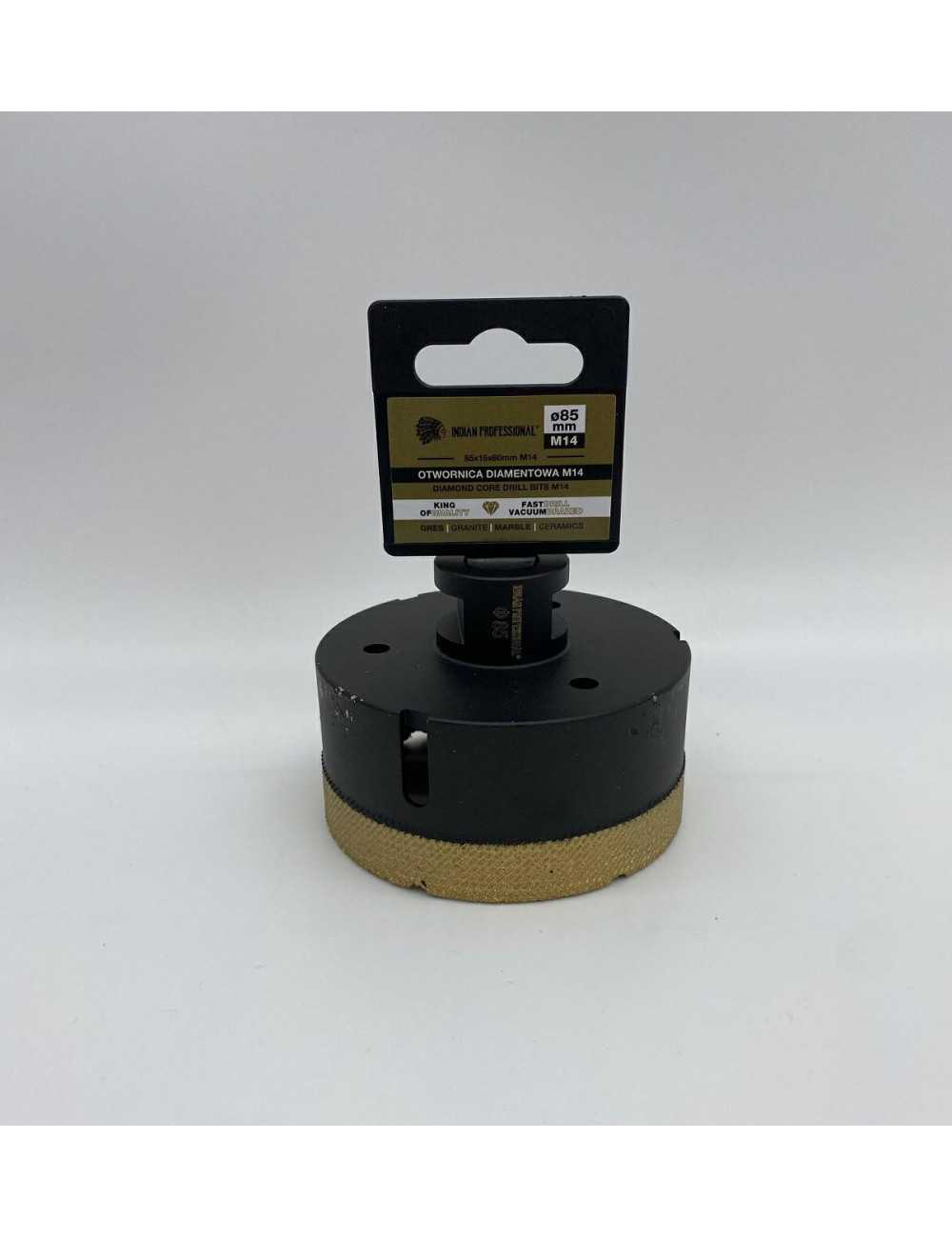 KORONA DIAMENTOWA M14  85mm WIERCENIE NA SUCHO INDIAN PROFESSIONAL